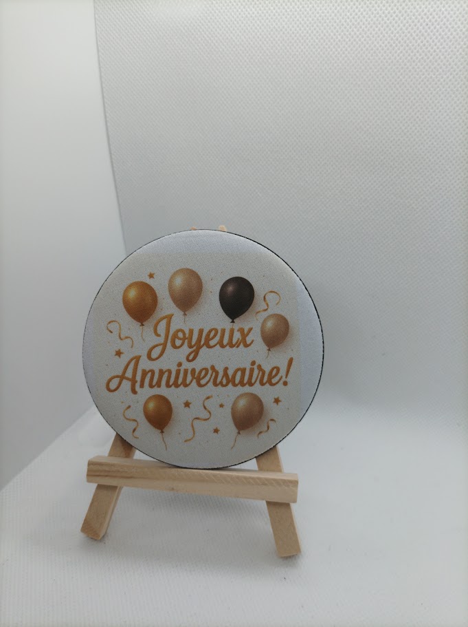 🚗 Lot de 5 Sous-verres  Ronds 6,99 cm