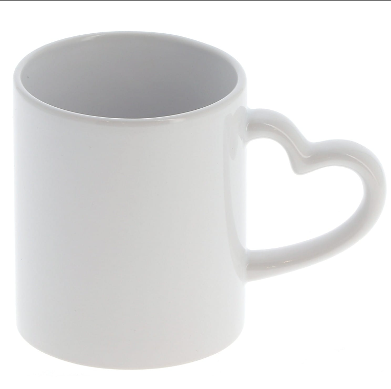☕ Mug Cœur Personnalisé avec Photo – Céramique Blanche Premium