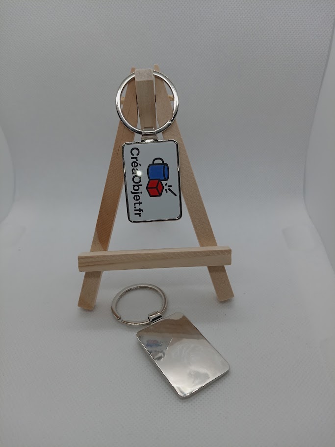 🗝️ Porte-clés métalliques personnalisables – 33 × 30 mm