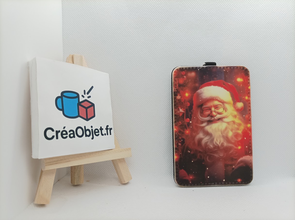 👜 Porte-carte en Faux Cuir Personnalisable avec Photo